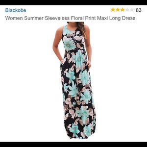 Floral maxi dress with pockets